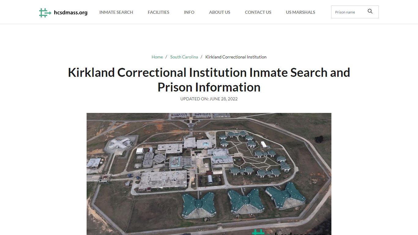 Kirkland Correctional Institution Inmate Search, Visitation, Phone no ...